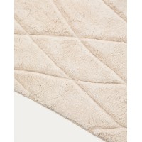 Коврик для ванной Nyana белый хлопковый 50 x 70 см