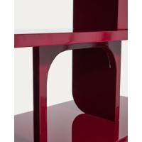 Стеллаж Aduma из МДФ с глянцевой бордовой лакированной отделкой, 160 x 187 см