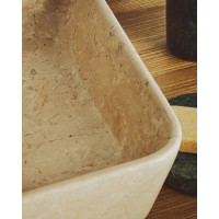 Раковина Darnen из бежевого мрамора 55 x 35 см