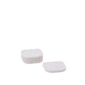 Набор Zera из 4 белых мраморных подставок