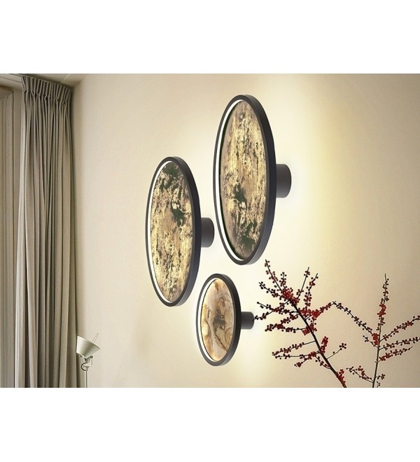 Настенный/потолочный светильник Stone CCT- черный LED D60