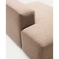 Трехместный диван Blok из коричневой синели, 290 см