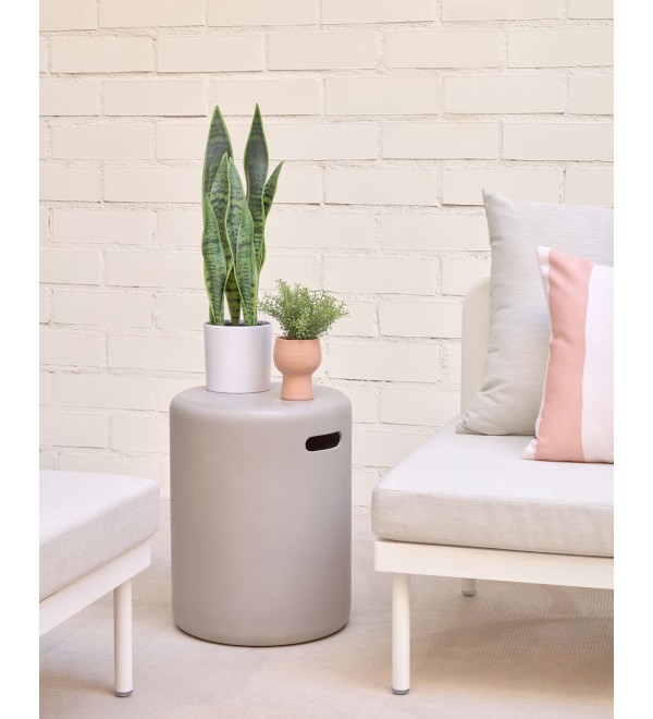 Искусственное растение Sansevieria с белым горшком 55 см