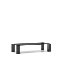 Журнальный столик Adularia из стекла темно-серого цвета 140 x 60