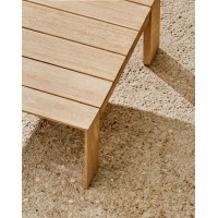 Журнальный столик Ambra из массива акации со светлой отделкой 82,5 x 82,5