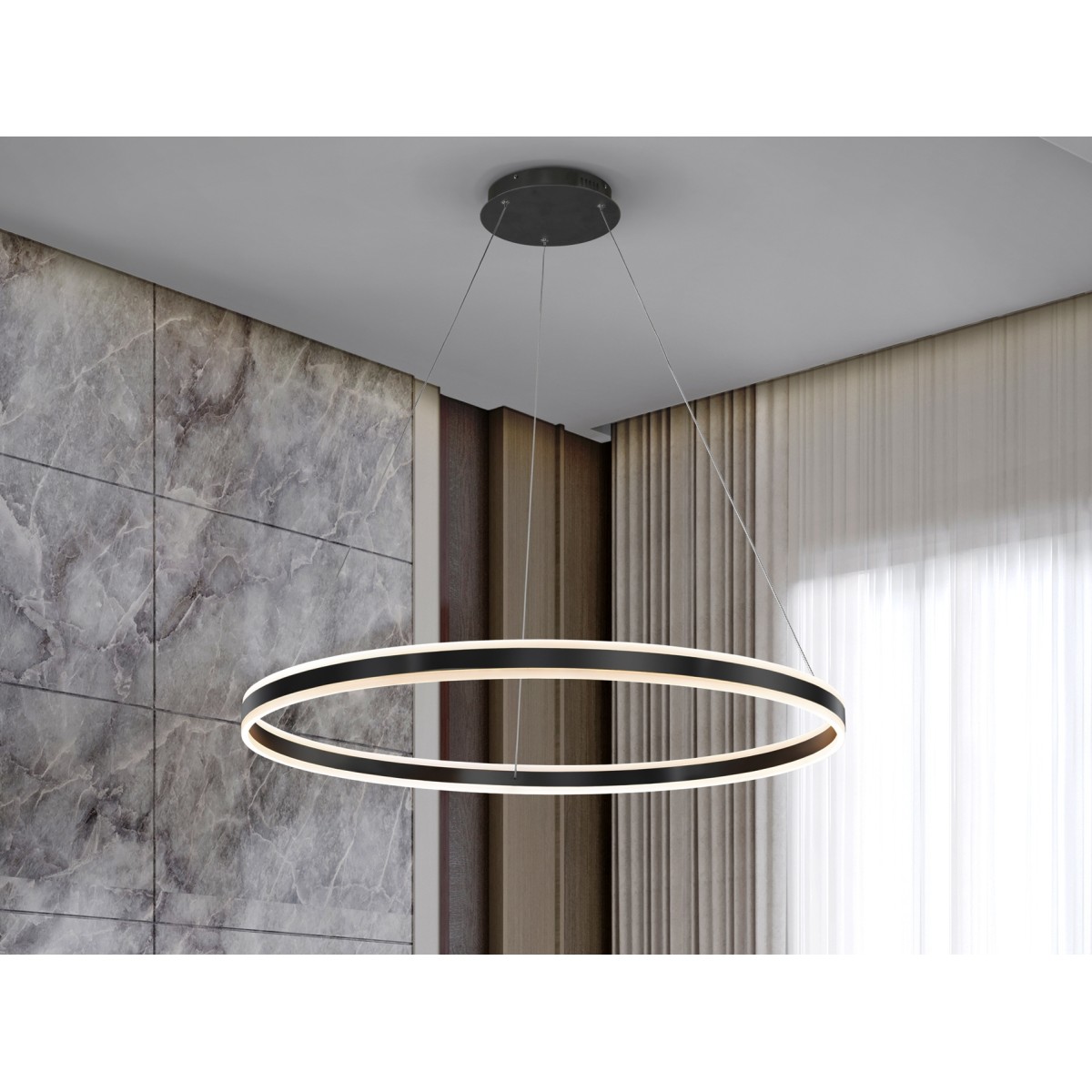 Подвесной светильник Helia Ø100 LED черный матовый