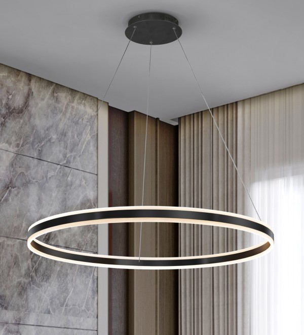 Подвесной светильник Helia Ø100 LED черный матовый