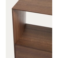 Стеллаж Visala шпон ореха 90 x 106 см
