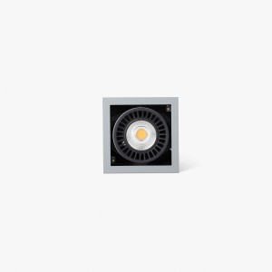 Встраиваемый светильник Colin-1 серый LED CRI95 24-36W 4000K 56°