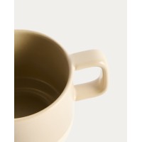 Бежевая керамическая кружка Doren