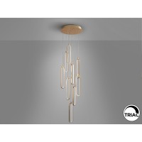 Люстра Colette 9L розовое золото