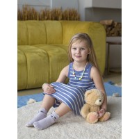 Хлопковый ковер Lillaland COLORFUL WHITE BLUE D140