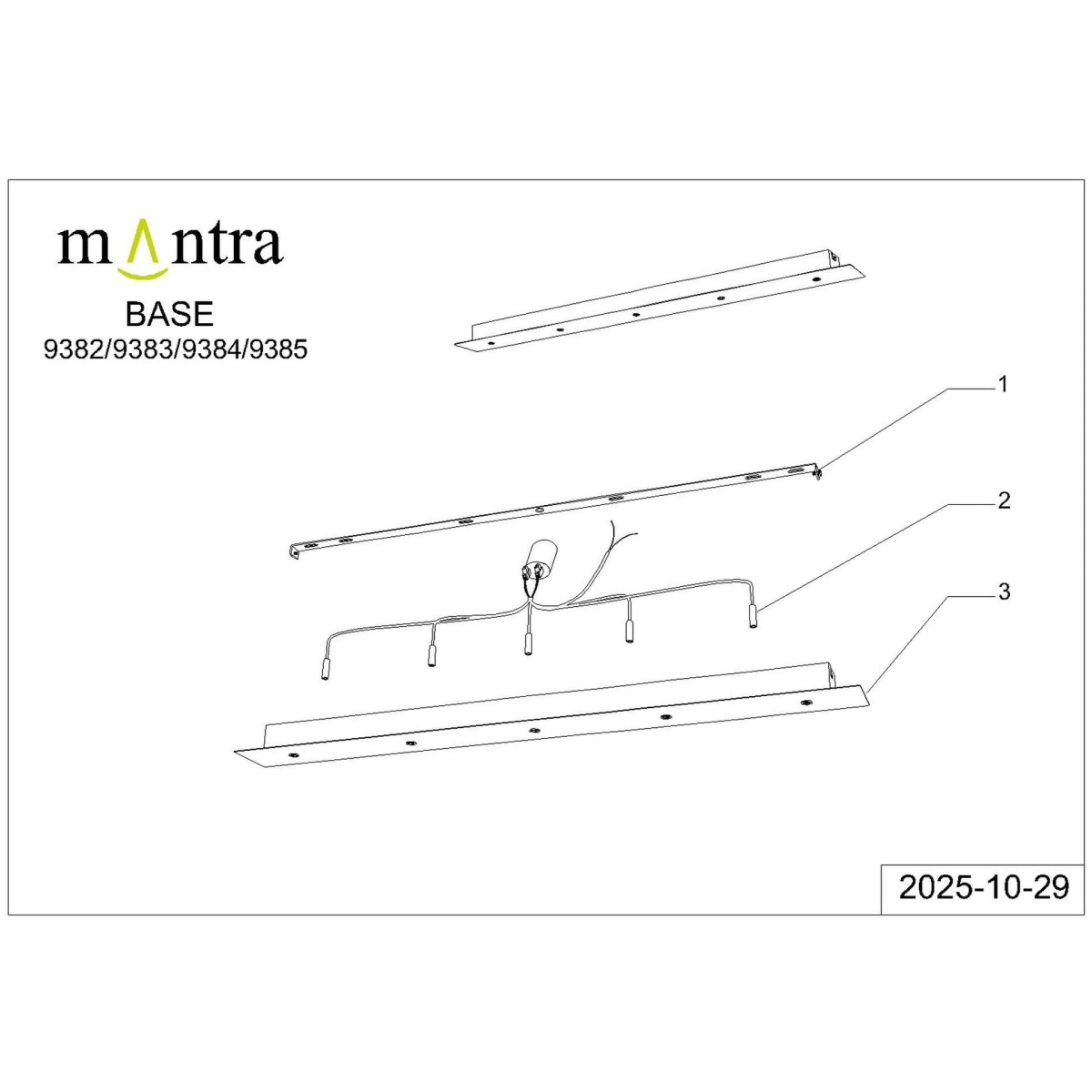 9385+9220 (5L) Подвесная люстра MANTRA ARRECIFE