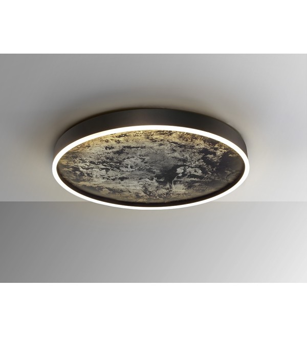 Потолочный светильник Stone CCT- черный LED 60D