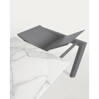 Стол Atta 140 (200) x90 антрацит, керамика