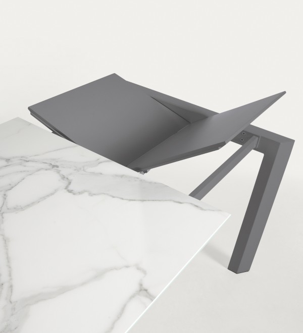 Стол Atta 140 (200) x90 антрацит, керамика