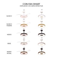 9640 Люстра потолочная-вентилятор COIN FAN SMART