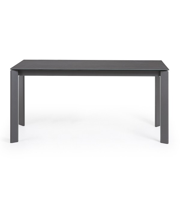 Стол Atta 160 (220) x90 графит керамический