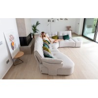 Модульный диван Arianne Plus U1 + S1 + 2M + R + PT, ножки черный пластик 3/6 см