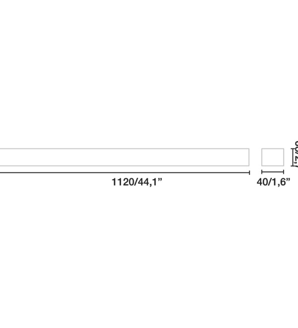 Потолочный светильник Via PRISMATICO белый 112CM 52W 4000K