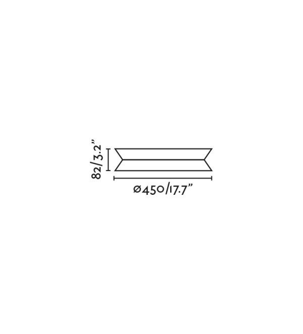 Потолочный светильник TENDER черный LED 24W 2700K