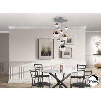 Подвесной светильник Sphere 9L LED Ø50 DIM разноцветный