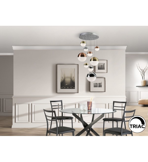 Подвесной светильник Sphere 9L LED Ø50 DIM разноцветный
