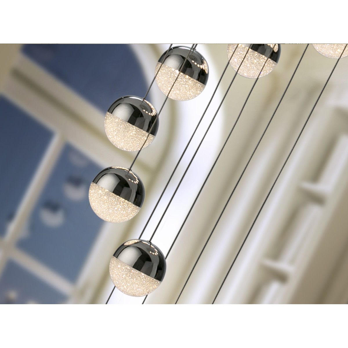 Подвесной светильник Sphere LED 14L Ø51 DIM BLUETOOTH хром