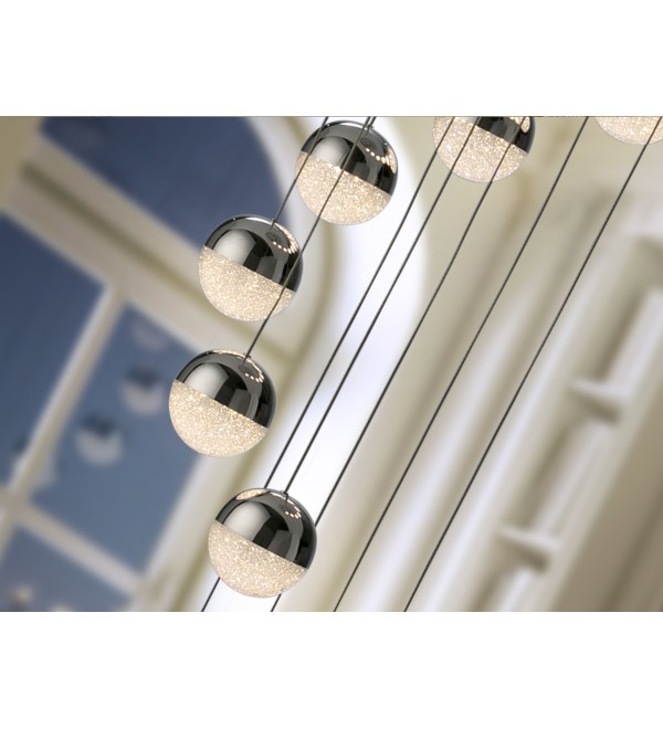 Подвесной светильник Sphere LED 14L Ø51 DIM BLUETOOTH хром