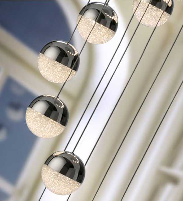 Подвесной светильник Sphere LED 14L Ø51 DIM BLUETOOTH хром