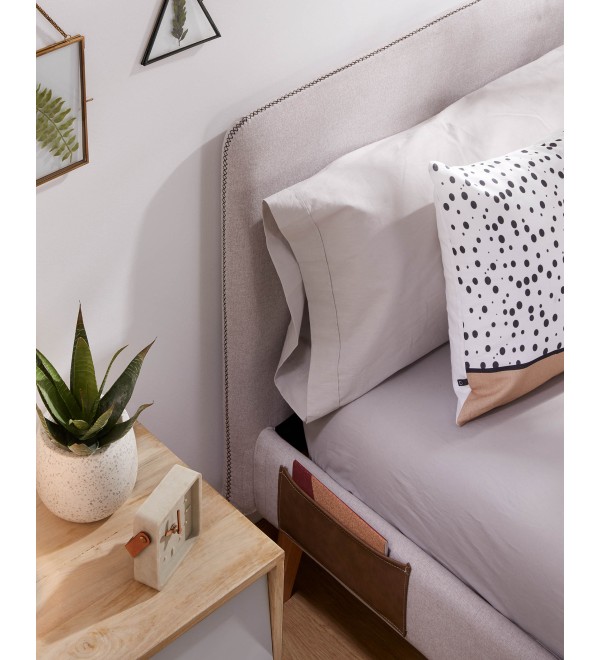 Кровать Lydia 90х190 бежевая