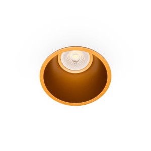 Встраиваемый круглый светильник Fresh золотой IP44