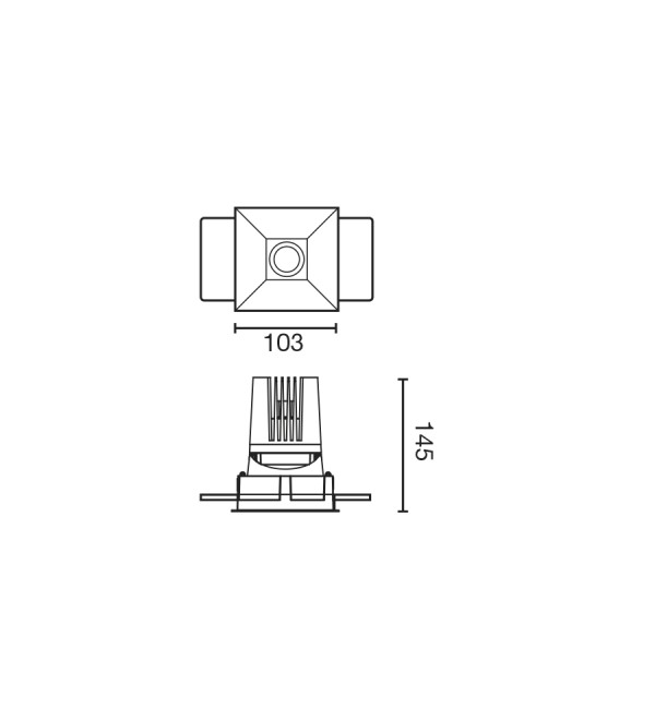 Встраиваемый светильник DEEP78 C SMARCO белый 36° 4000K CRI95 SPREAD