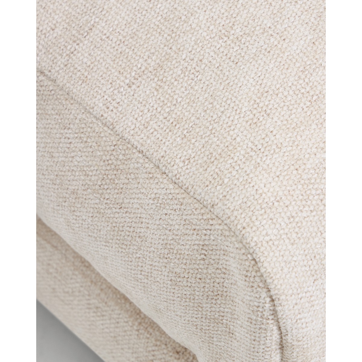 Пуф для ног Veliro из бежевой синели 85 x 90 см