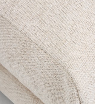 Пуф для ног Veliro из бежевой синели 85 x 90 см