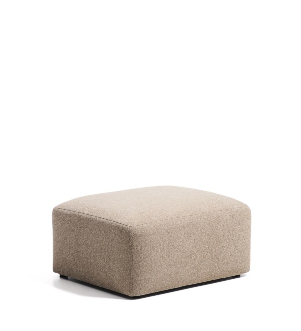 Пуф для ног Blok из коричневой синели, 90 x 74 см