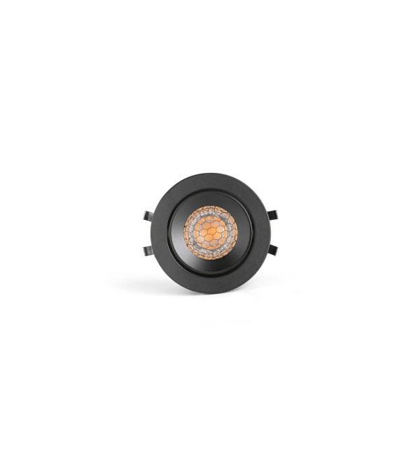 KIVI Встраиваемый светильник ORIENTABLE черный 5W 2700K 36° IP44