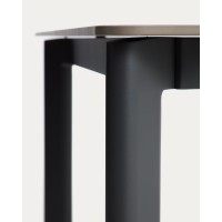 Уличный стол Anafi с графитовой столешницей из спеченного камня, 220 x 100 см