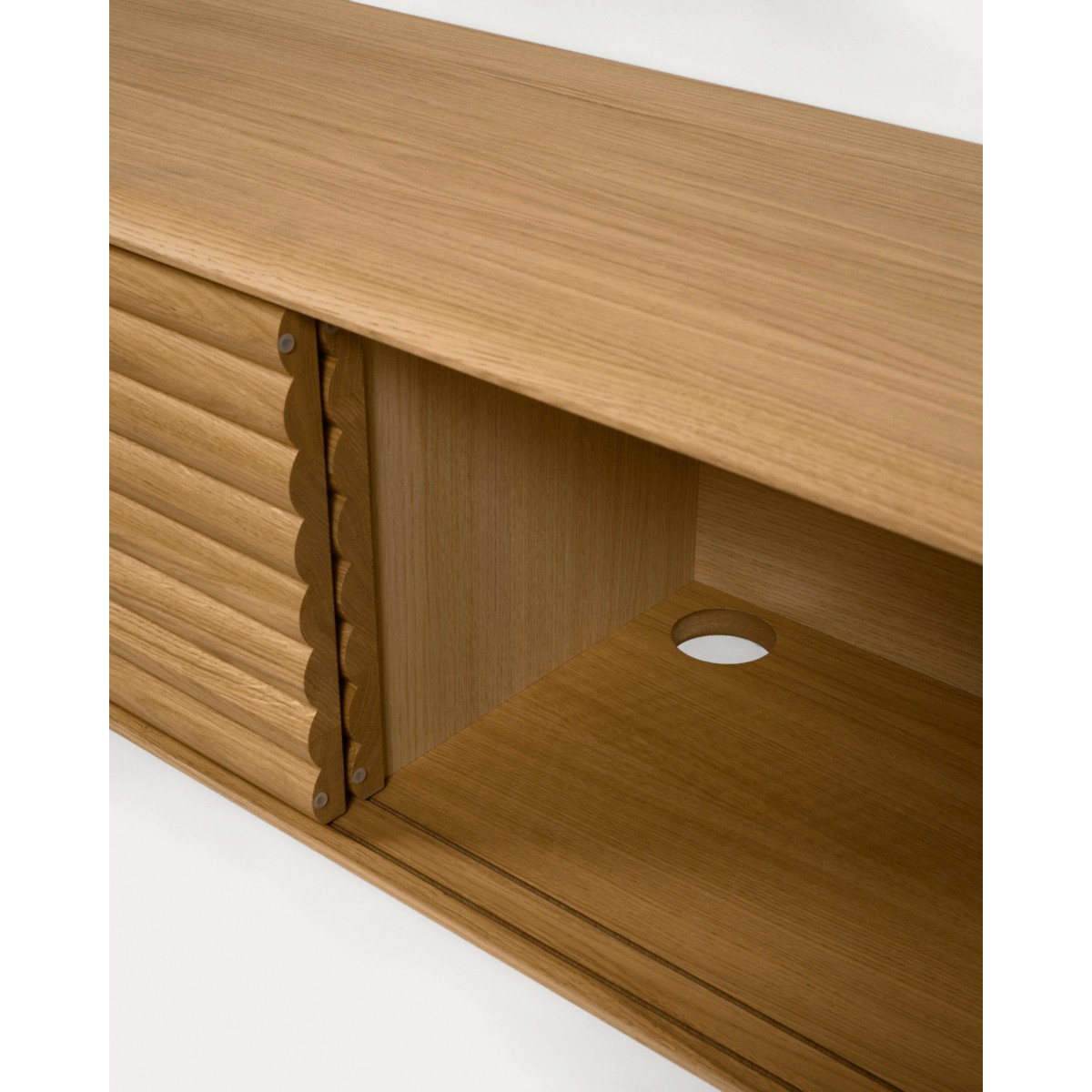 Тумба под TV Lenon из древесины дуба 200 x 55 cm