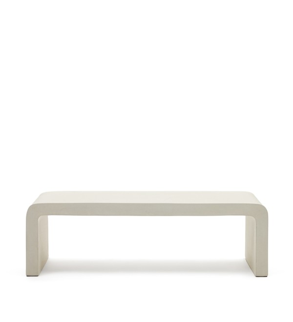 Aiguablava Журнальный столик из белого цемента 135 x 65 см