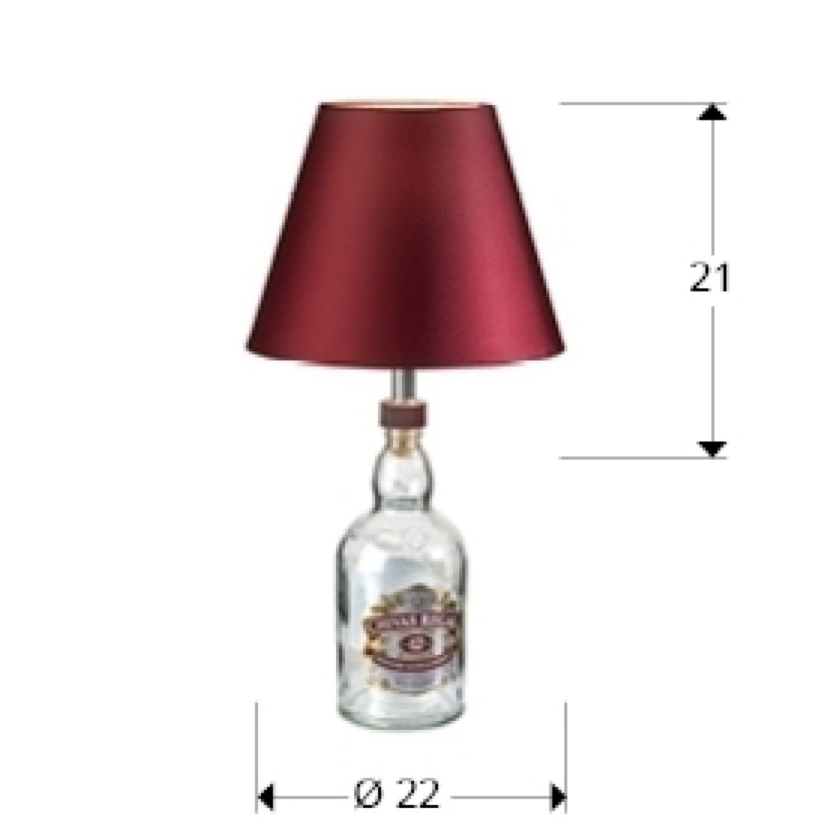 Настольная лампа Liquor Dessert Kit гранатовый абажур