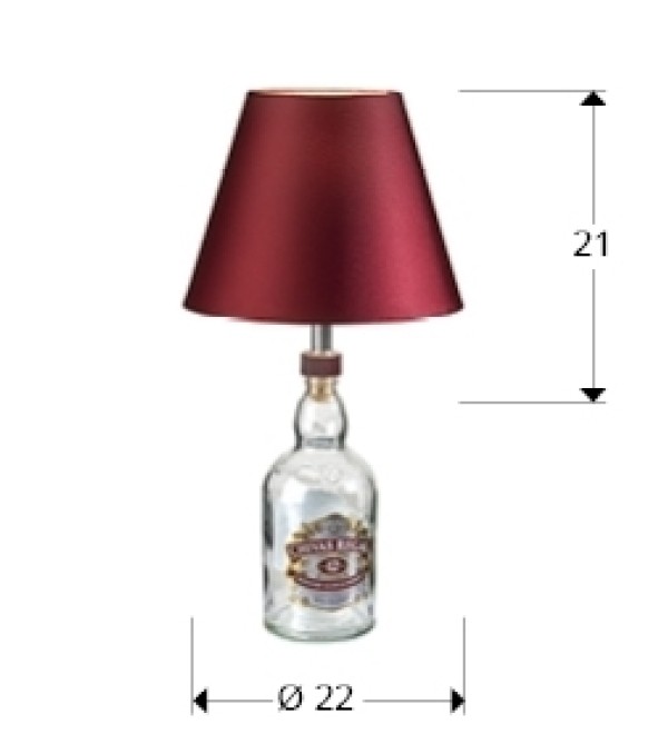 Настольная лампа Liquor Dessert Kit гранатовый абажур