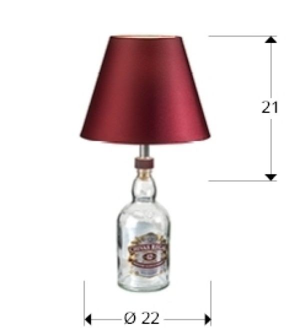 Настольная лампа Liquor Dessert Kit гранатовый абажур