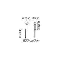 Ландшафтный светильник BROT 200 черный LED 7W 2700K