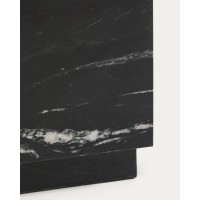Приставной столик Sorein из черного мрамора 40 x 40 см