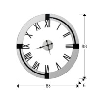 Настенные часы Times y Kairos Ø88