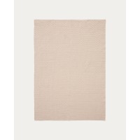 Ковер Mascarell из хлопка и полиэстера белого цвета 160 x 230 см