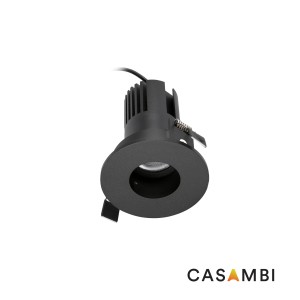 Встраиваемый точечный светильник KIRA PINHOLE FIJO IP20 10W черный 15є 2700K CASAMBI