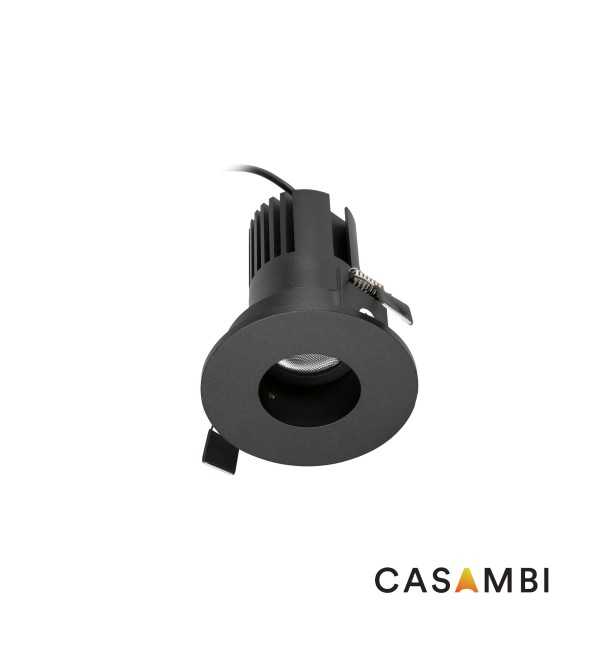 Встраиваемый точечный светильник KIRA PINHOLE FIJO IP20 10W черный 15є 2700K CASAMBI