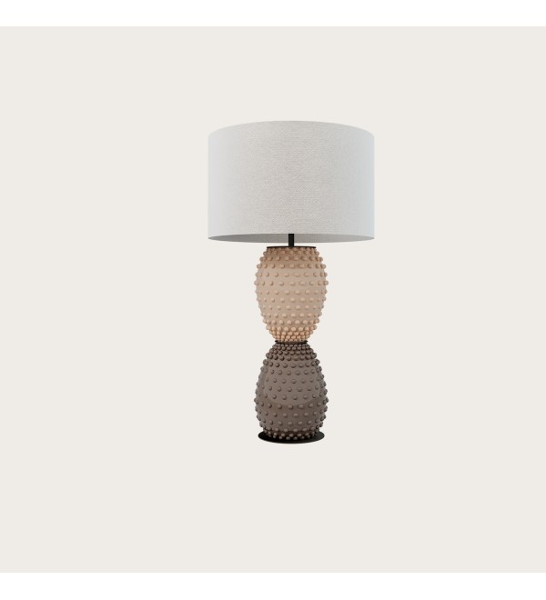Настольная лампа Cactus NAC135/2  черный металл с абажуром 801011/41